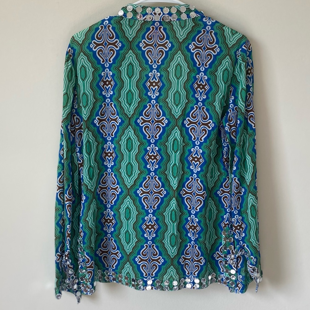 Tory Burch Stephanie Mirror Embellished Top - Picture 3 of 5